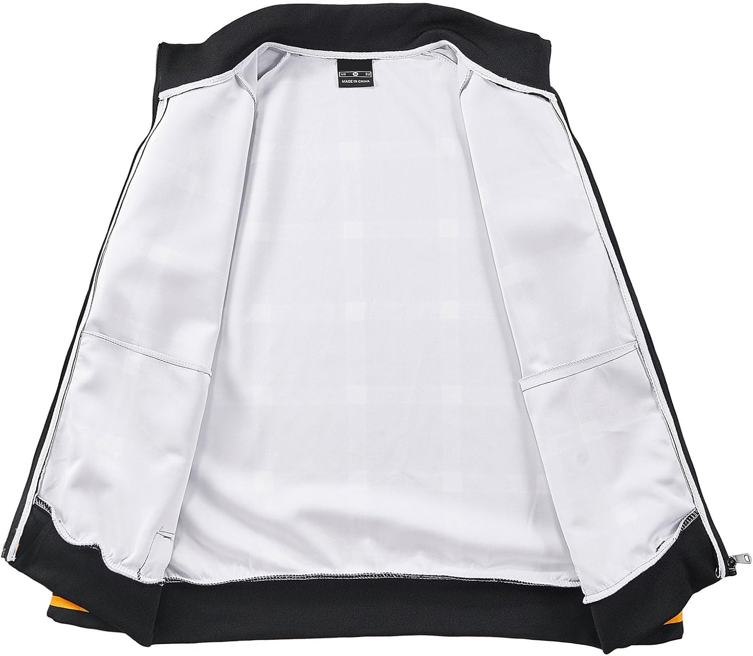 Aiozowa Men Tracksuits Full-zip Long Sleeve Plaid Track Jackets and Pants 2 Piece - Image 4