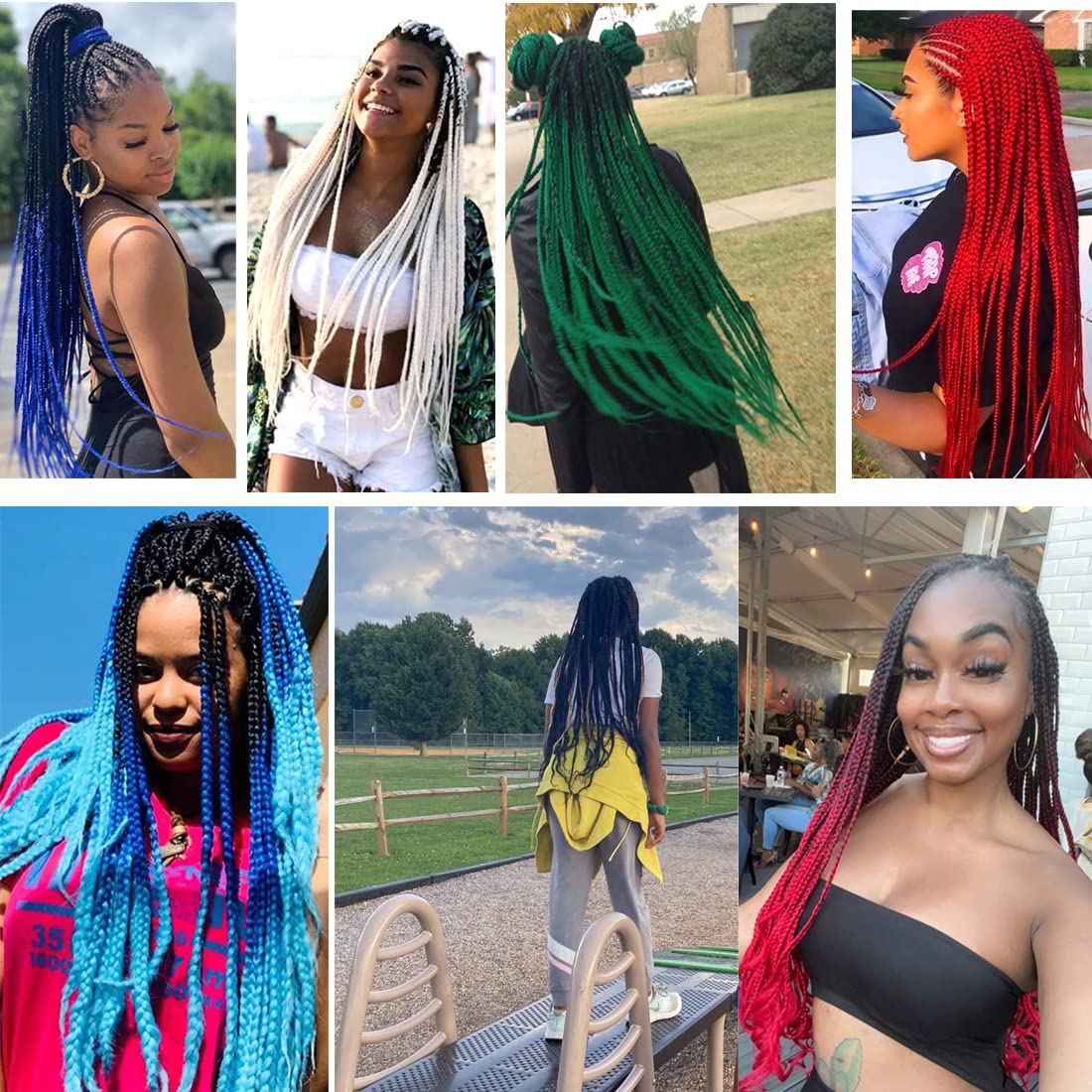 Pre Stretched Braiding Hair Extensions 30inch 8packs Mixed Color Professional Braids Hair Soft Yaki Straight Braid Hair Hot Water Setting Synthetic Crochet Hair (30inch,Mixed Black & Silver)