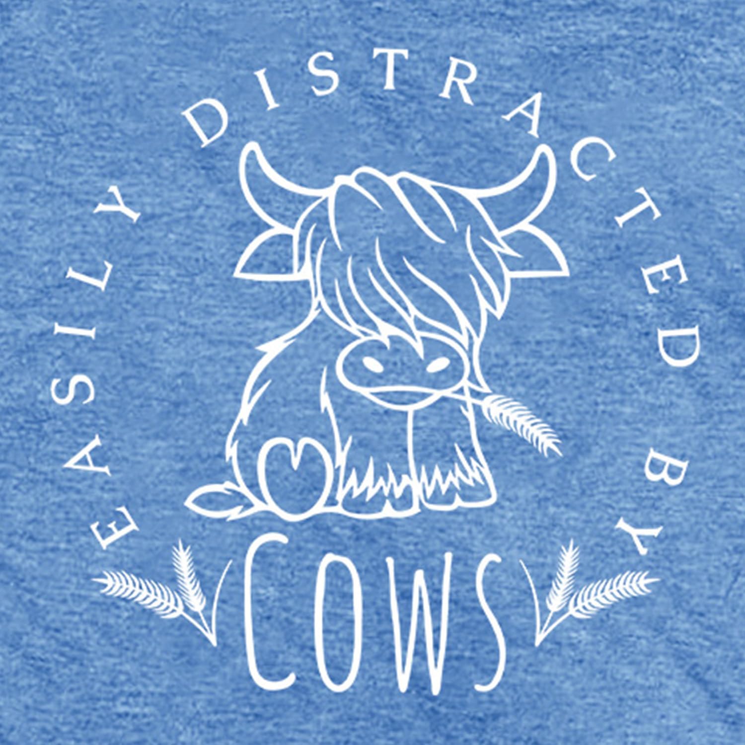 Cow Lover Shirts for Women Easily Distracted by Cows Tshirt Western Country Farm Life Tee Tops - Image 6