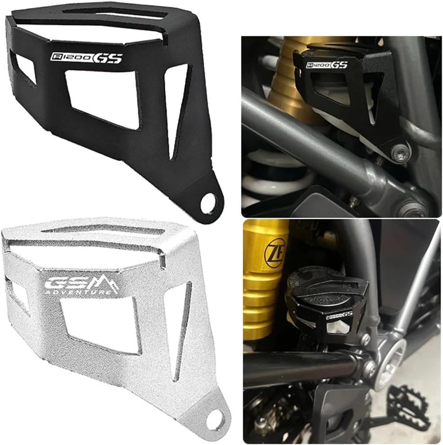 Motorcycle Rear Brake Fluid Guard for R1200 R1250 GS LC GS1250 1200 GSA 2018-2023 R1200GS R1250GS for Adventure Rear Brake Oil Reservoir Cover Guard Protector