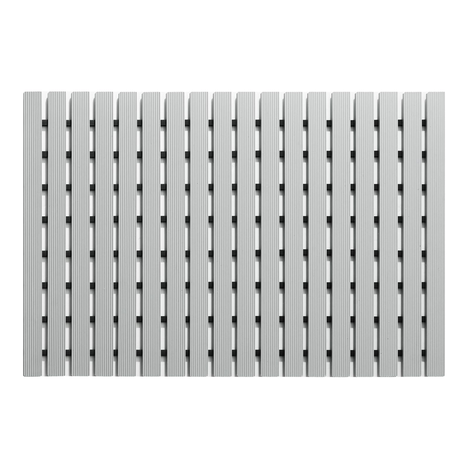 Alfombrilla de Ducha, Alfombrilla Antideslizante para Bañera, Ducha o Baño, Alfombrillas de Ducha de Goma para Ducha Interior (Gris,43 x 61 cm)