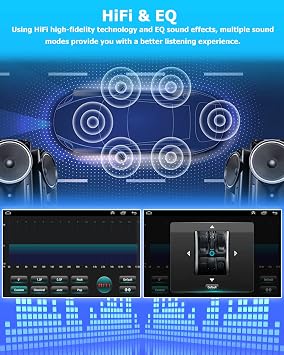 [4+64G] Android 15 Car Stereo for Honda Civic 2001-2005, Hikity 9'' in-Cell Touchscreen Civic Radio Wireless Carplay Android Auto 5G WiFi/Bluetooth/Mirror Link GPS SWC FM/RDS/EQ Backup Cam+Mic
