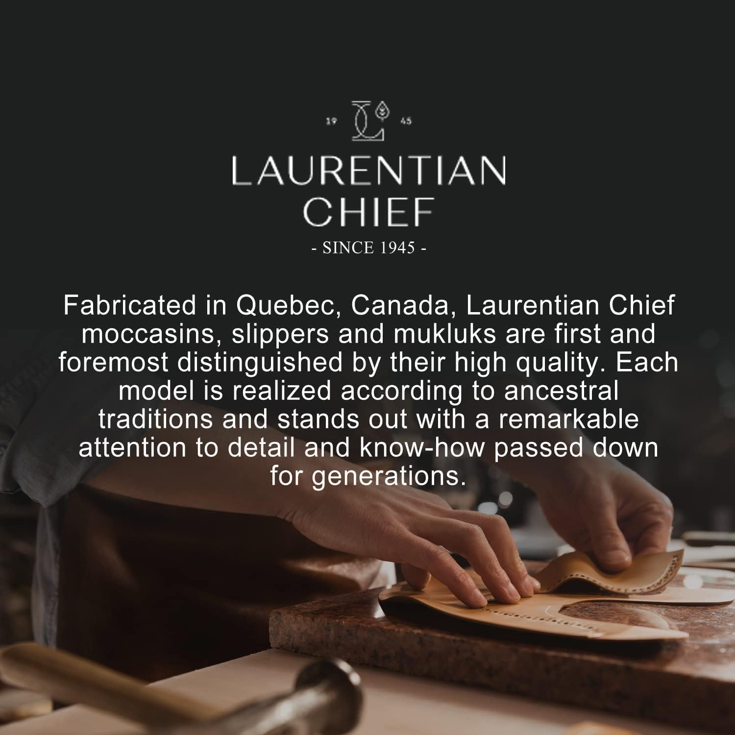 Laurentian Chief Moccasin Slippers for Men with Canada Quality Genuine Cowhide Leather, Single Lacing, Durable Comfortable Stylish Shoes for House Indoor - Image 7