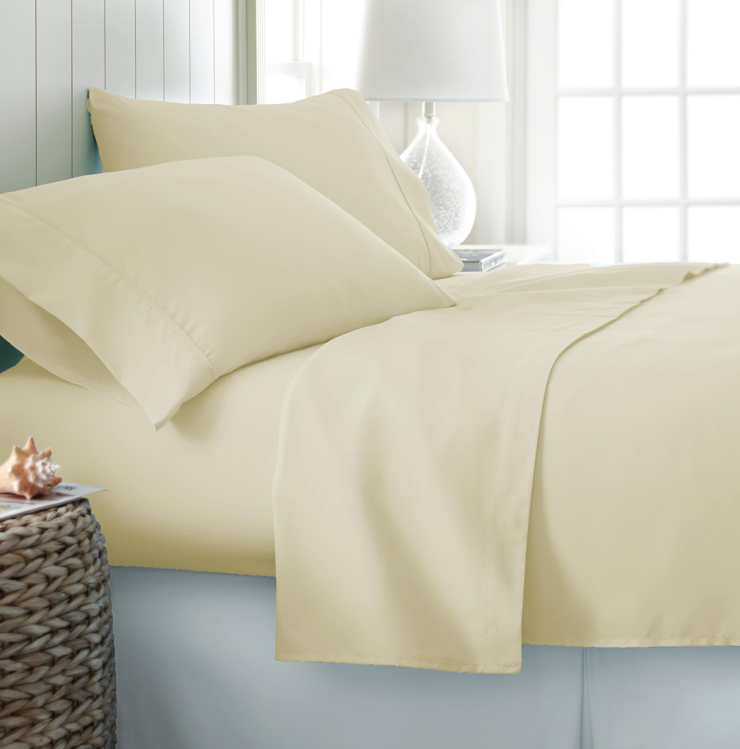 Knight Kavalier Bedsheet for Double Bed - 3 PCs Egyptian Cotton 500 Thread Count Bed Sheet Set - Ivory Bedding Set - Durable, Ultra Soft, Hotel Quality, Export Finish Luxurious Sheets (B0C6YC8DDT) Amazon Price History, Amazon Price Tracker
