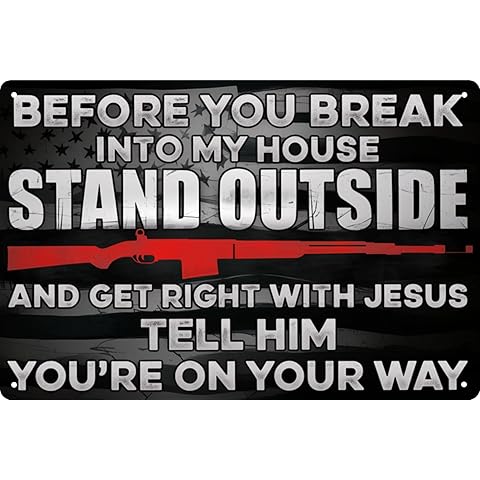 Whimsical Warning Metal Tin Signs 8x12 in Rustic Hanging Plaque for Home Restaurant...