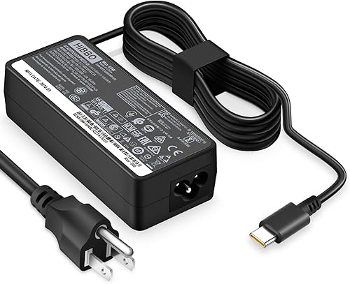 Cargador compatible con el adaptador de corriente rápida USB C de 65 W de 65 W de Lenovo
