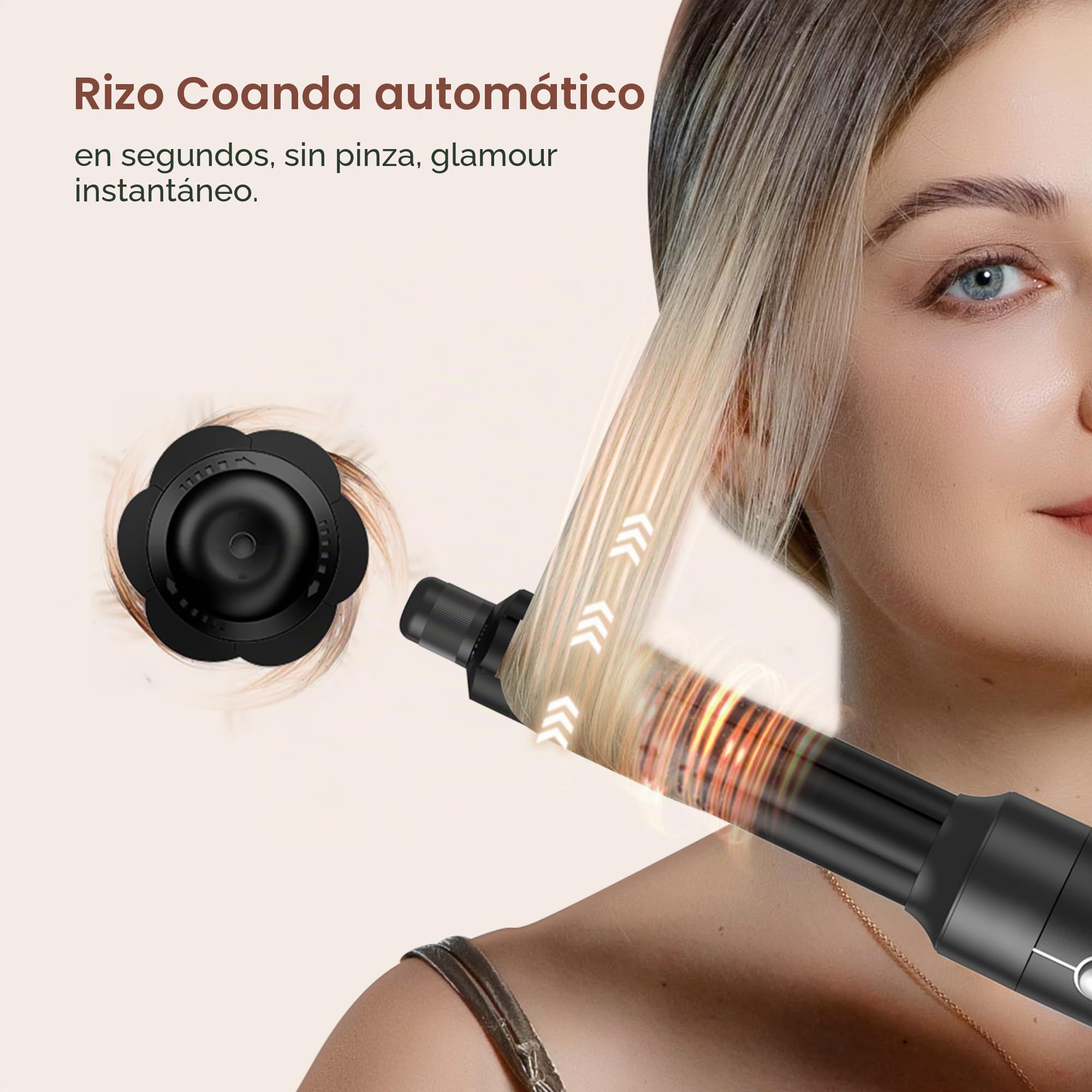 Secador Pelo 7 in 1 Pro, UKLISS Airstyler & Moldeador de Pelo con Hair Dryer, Rizador Pelo Automatico, Cepillo Secador de Pelo, Thermal Brush, Cepillo Alisador Pelo, Regalos para Mujeres Styling