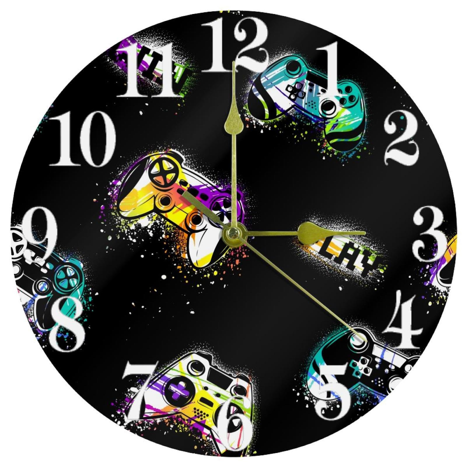 Horloge murale silencieuse pour chambre d'enfant afin d'étudier et dormir dans le calme absolu