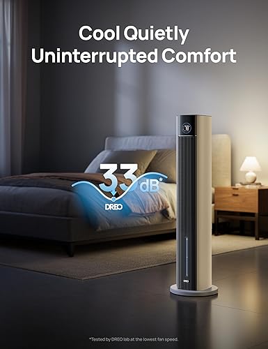 Miniatura 6 de Dreo Enfriador evaporativo de pantano de aire, ventiladores de enfriamiento de 43 pulgadas que sopla aire frío 2025 actualizado, ventilador de piso