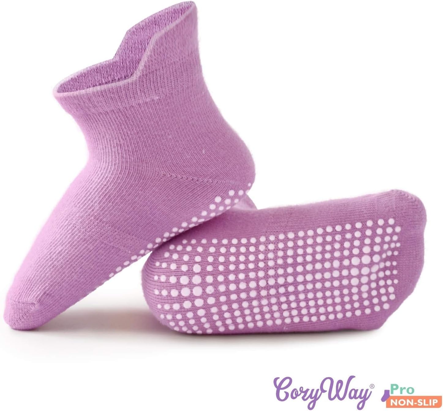CozyWay Baby & Toddler Socks with Grippers Non Slip Ankle Grip Socks For Boys and Girls - Comfy Soft Cotton - 12 Pack - Image 6