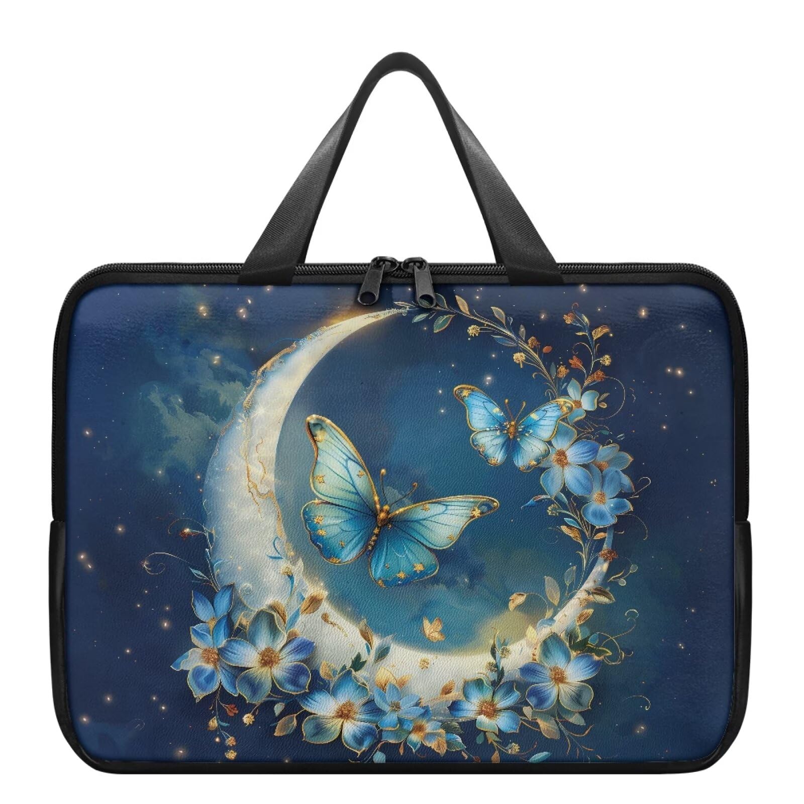 Sepetwhos Laptop Bag Case Womens Mens Leather Laptop Sleeve Zipper Shockproof Computer Carrying Bag 10 Inch- 17 Inch