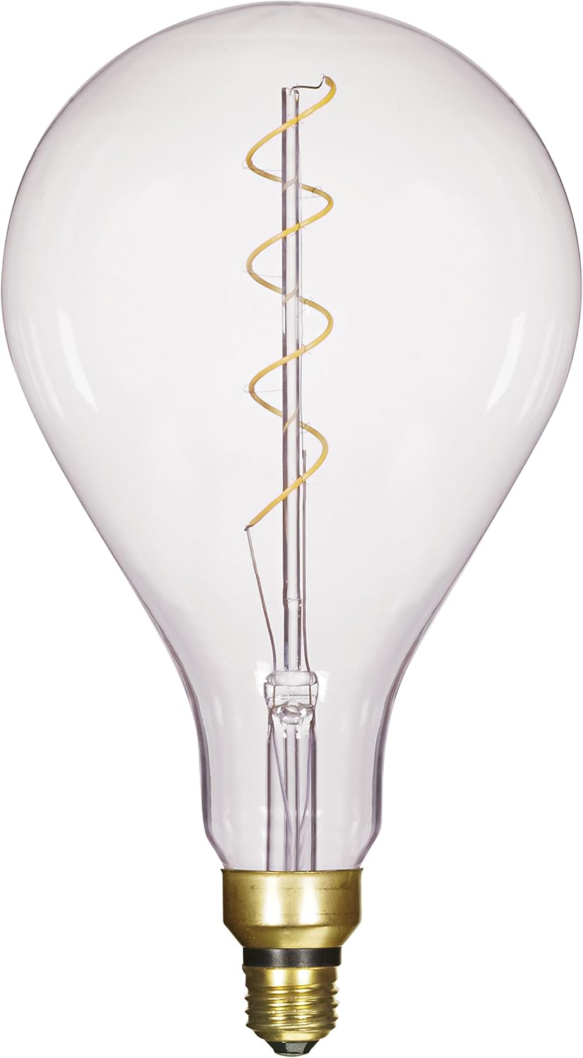 Satco S22433 Medium Bulb in Light Finish, 11.81 inches, Clear