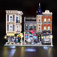 Vista 11 de BRIKSMAX Kit de iluminación LED para comisaría, compatible con el modelo de bloques de construcción Lego 10278, no incluye el juego de Lego