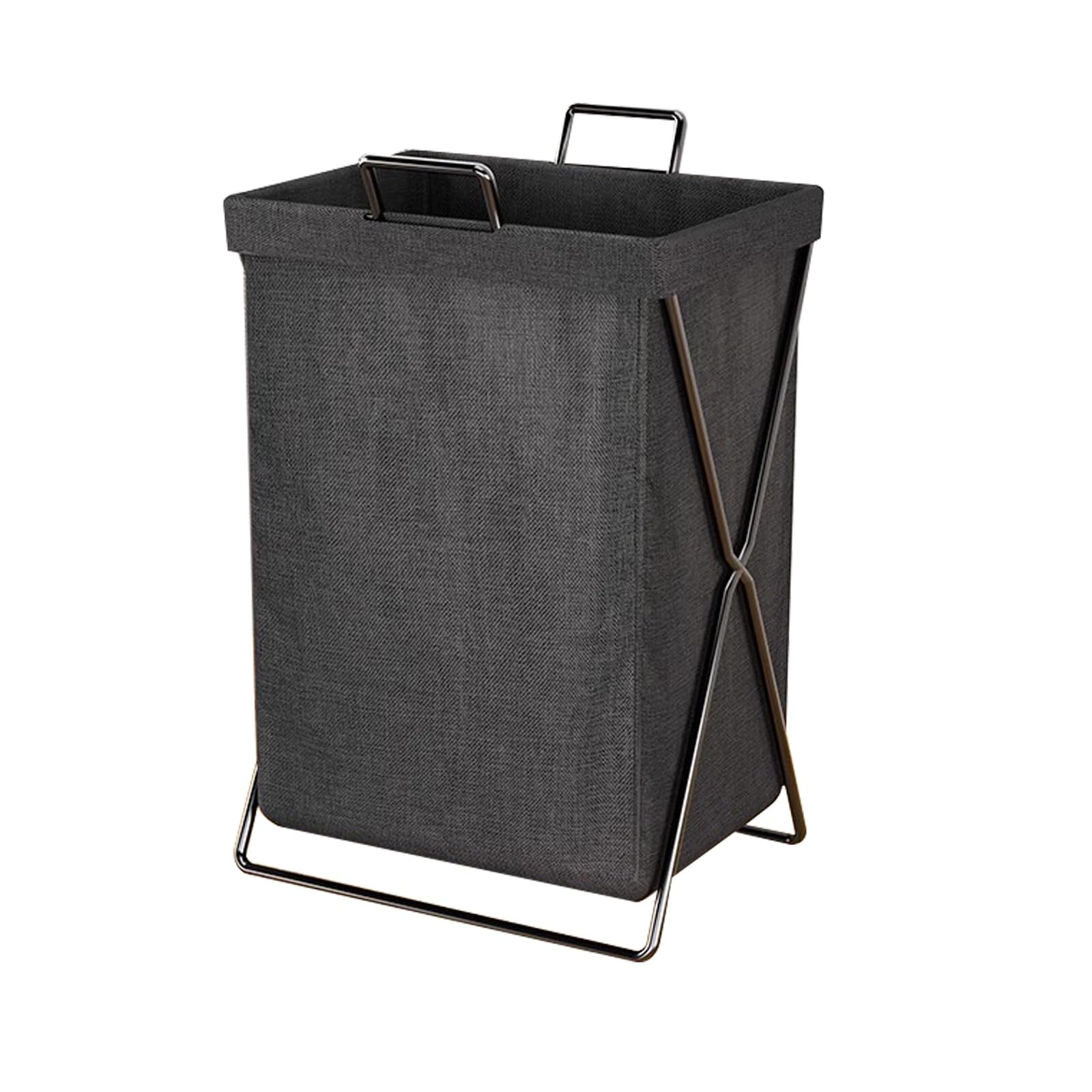 Folding dirty laundry basket, Freestanding Foldable Laundry Basket Multicolor(Black)