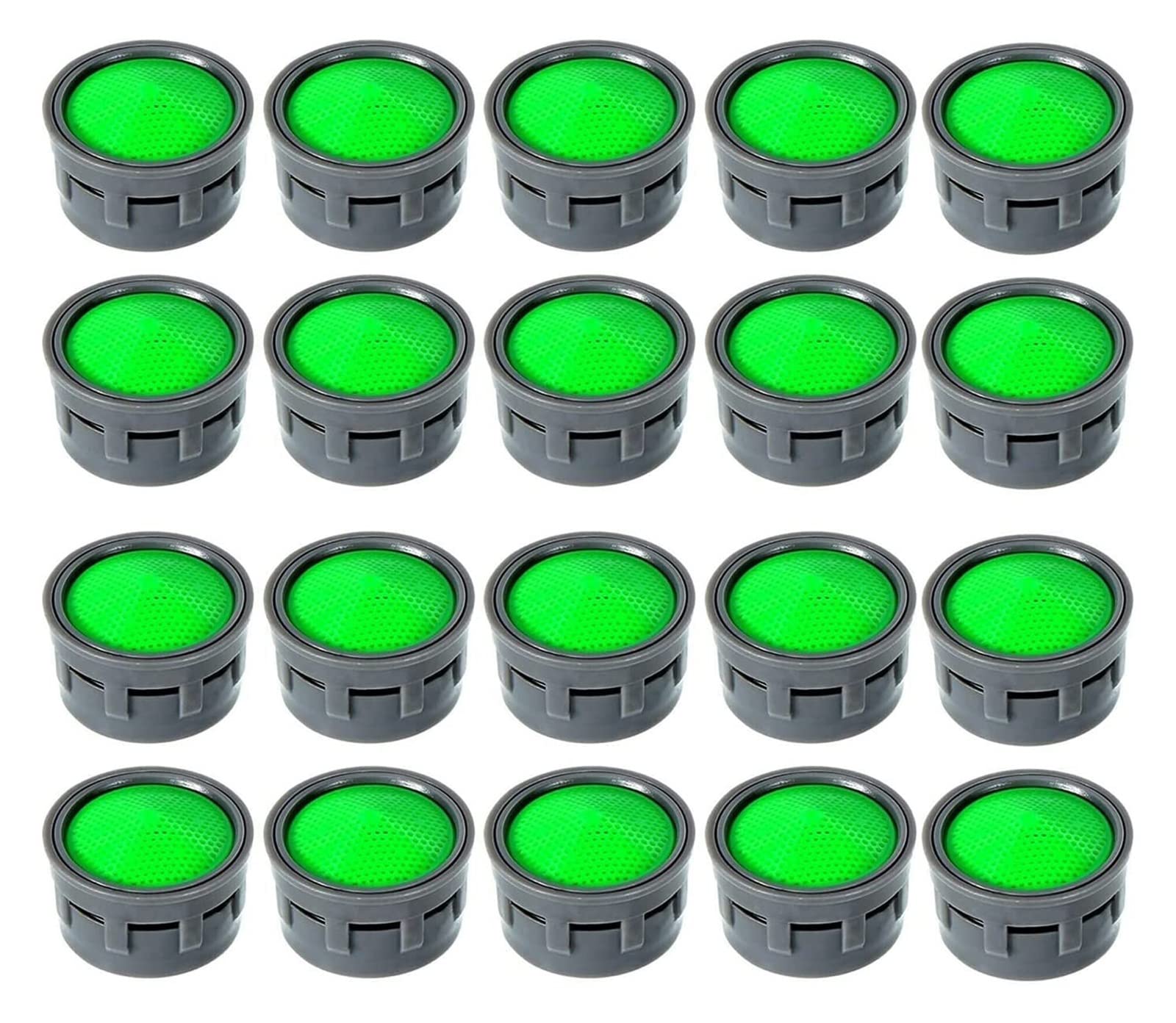 Aerator Replacement Parts Kitchen Bathroom 20 Pcs Faucet Aerator Flow Restrictor Sink Basin Tap Filter Replacement Parts(Ordinary Bubbler)