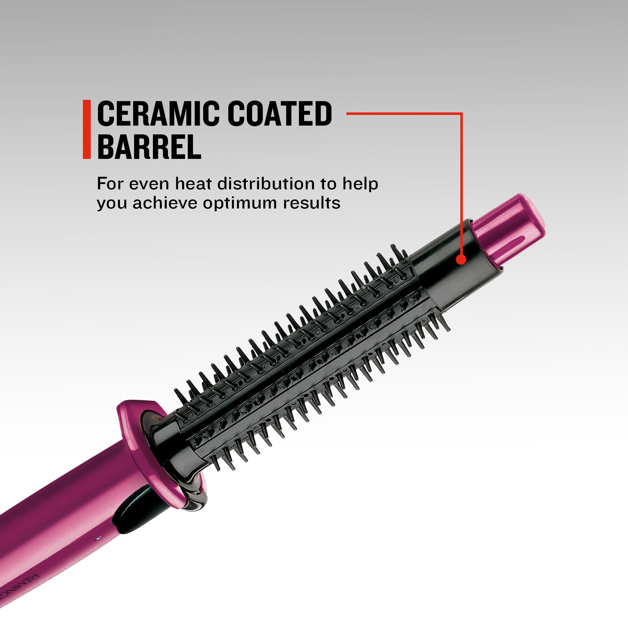 Remington Cepillo de Aire Flexibrush Steam, Moldeador de Pelo, Función de Vapor, Cepillo Secador, Moldea y da Volumen, Cerámica, Calentamiento Rápido - CB4N
