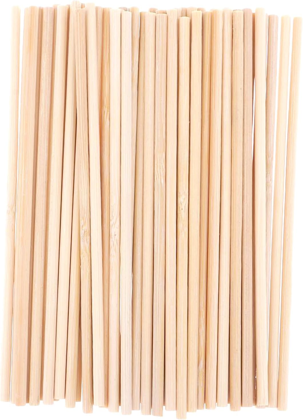 150 PCS Dowel Rods Wood Sticks Wooden Dowel Rods - 1/8 x 12 Inch Unfinished Bamboo Sticks Rods for Crafts and DIYers (1/8 x 12 Inch)