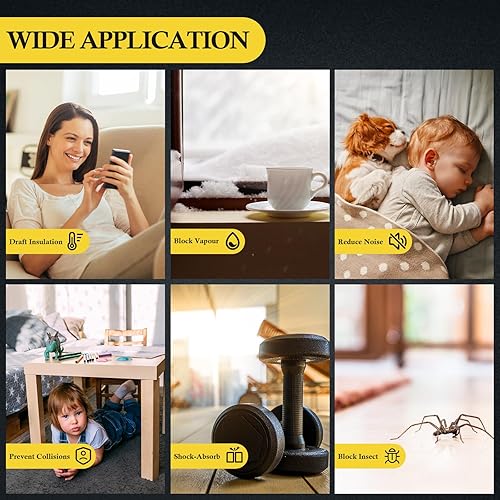 Miniatura 7 de Cinta de espuma, color amarillo y blanco