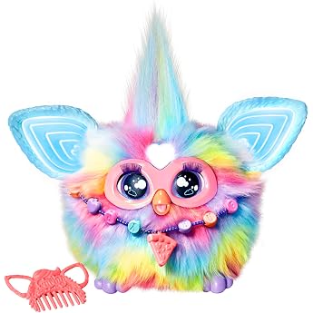 Furby Tie Dye, 15 Fashion Accessories, Interactive Plush Toy for Girls and Boys, Animatronic Voice Activation, Age 6+