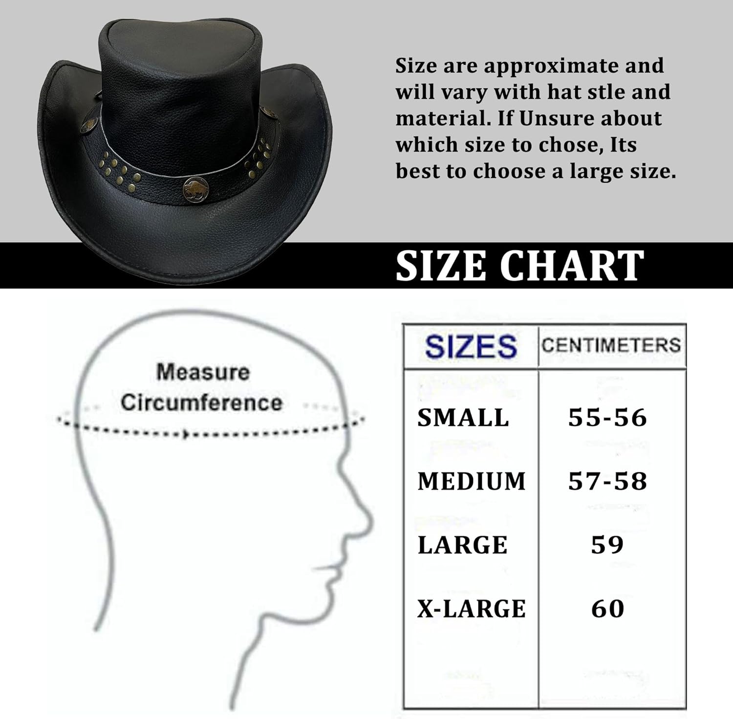SHAMROCK Leather Cowboy Hat for Men Women Lightweight Handcrafted Western Shapeable Wide Brim | Western Hats for Men