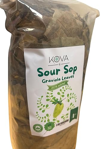 Miniatura 7 de Kovafood Hojas de té de guanábana secas, té de hojas sueltas Graviola seco, Hojas de Guanabana Seca I Hojas secas de sopa agria - 4 oz. Bolsa