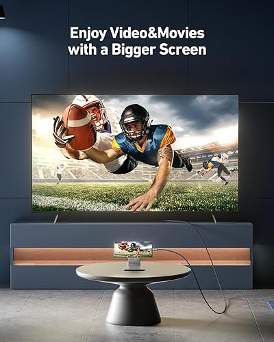 Miniatura 4 de uni Cable USB C a HDMI 2.1 8K 60 Hz, 4K a 144 Hz Cable trenzado de aluminio tipo C a HDMI de 6 pies compatible con Thunderbolt 34 compatible con