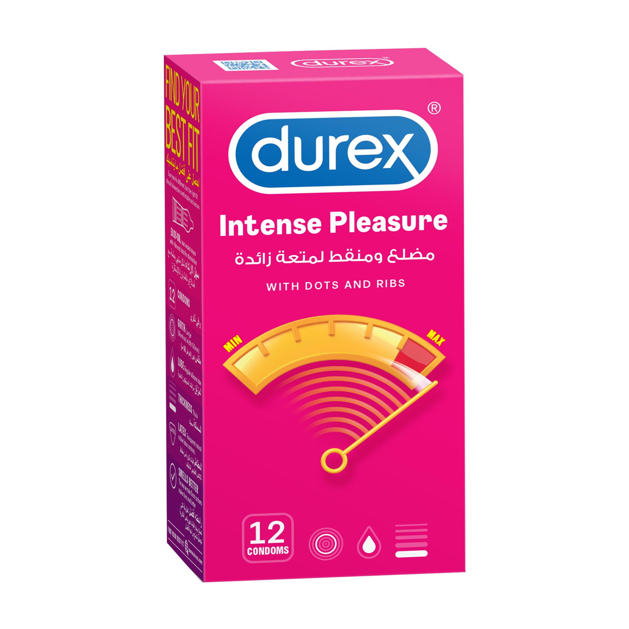 Durex Intense Pleasure Condom Pack of 12