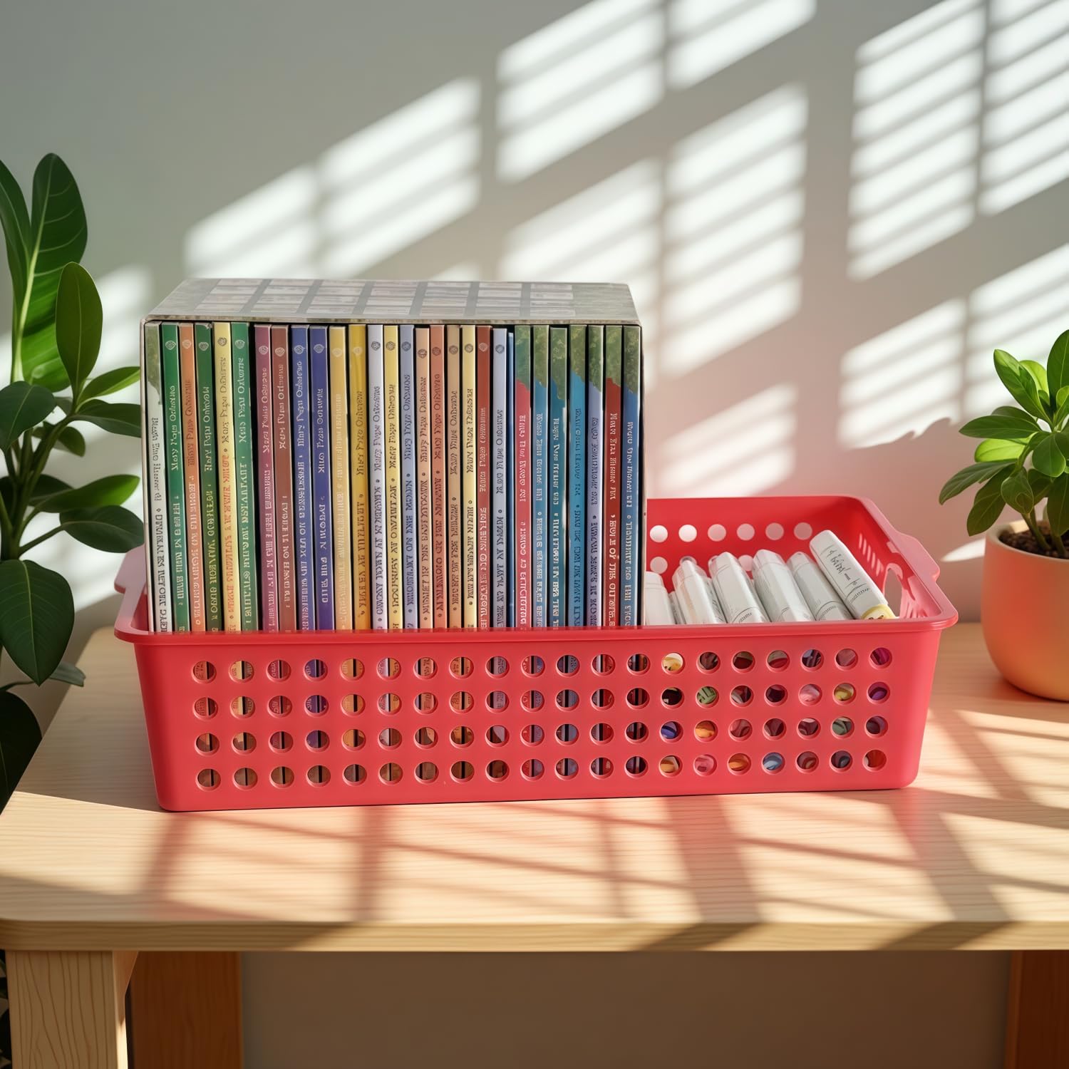 Colorful Classroom Trays - 6 Pack Paper Bins -8 Colorful Classroom Trays - 6 Pack Paper Bins -8