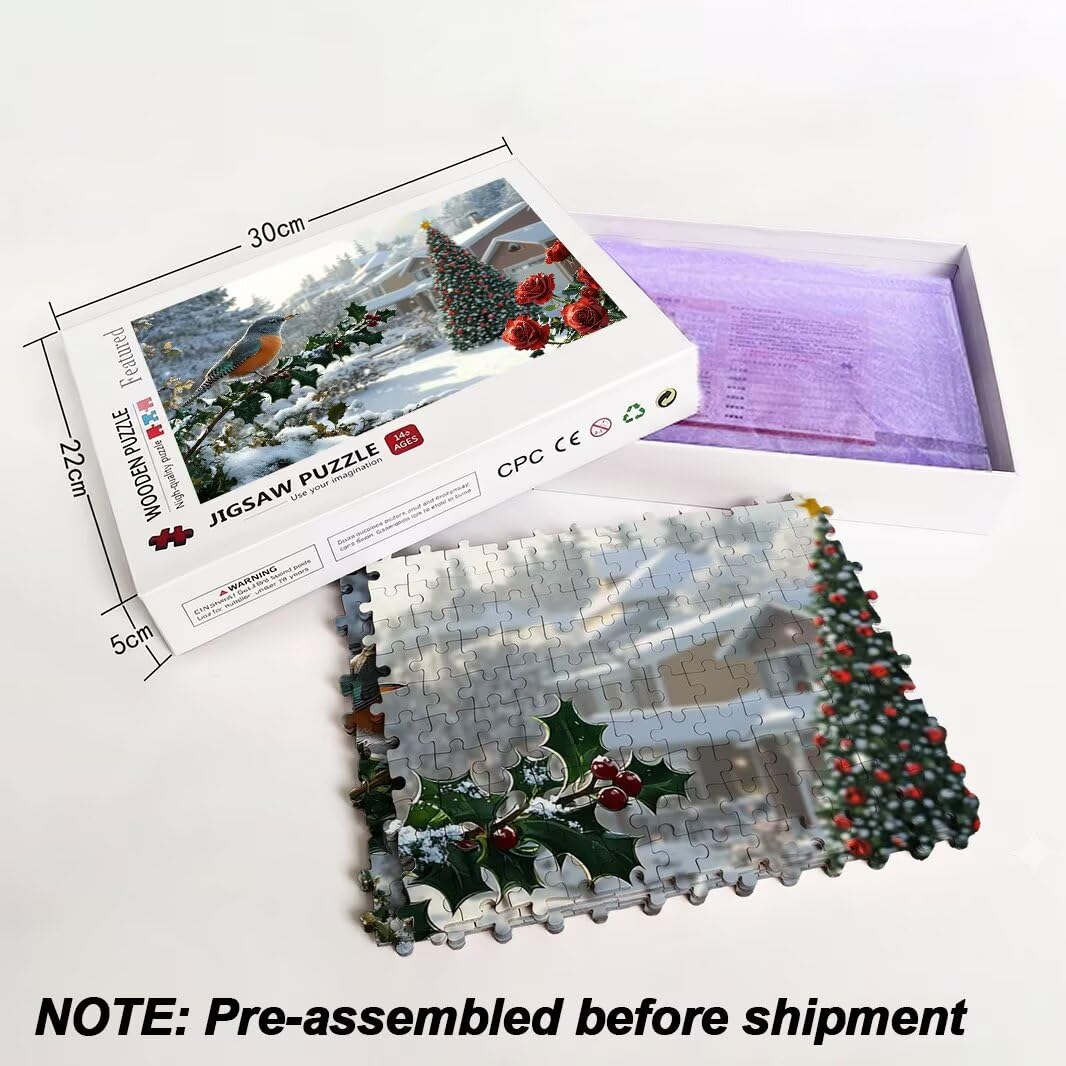 Puzzle 1000 Pezzi, Puzzle Inverno per Adulti, 70x50cm, Compact Box -4494
