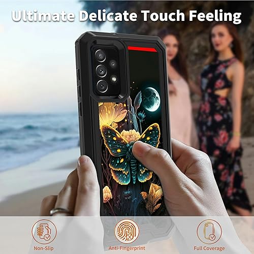 Miniatura 6 de CGFGHHUY Funda para Samsung S23 FE Funda Galaxy S23 FE 2 en 1 PC duro de doble capa TPU suave a prueba de golpes Funda protectora para Samsung