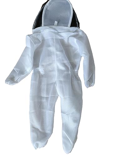 Miniatura 6 de Traje de apicultura ventilado, traje de apicultor espacial de algodón para niños con guantes (M-3'4''to3'9'')