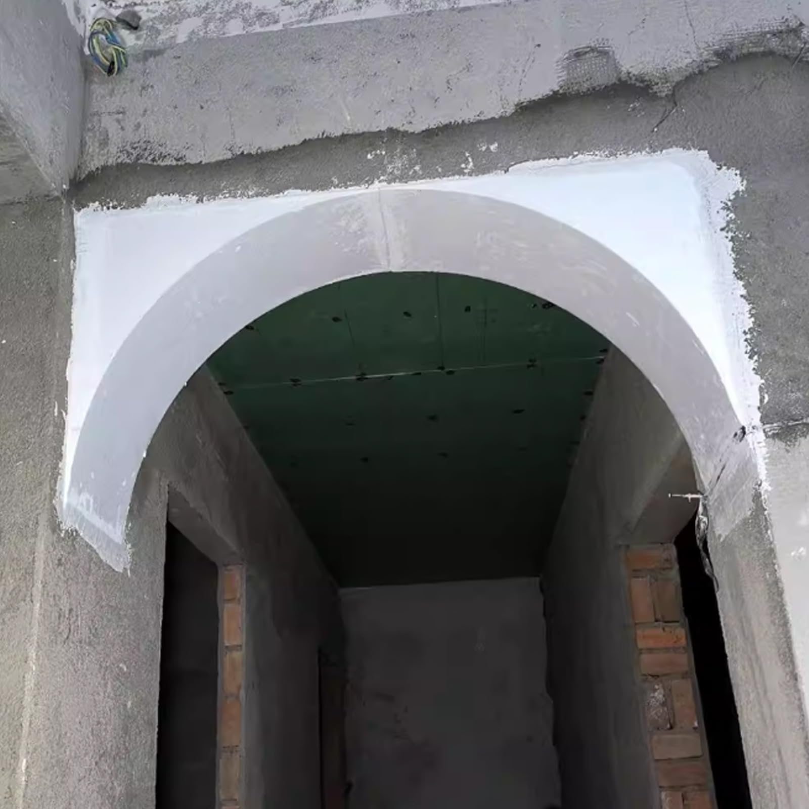 Kit de arco curvo para puerta y molduras exteriores con acabado de medio círculo premium