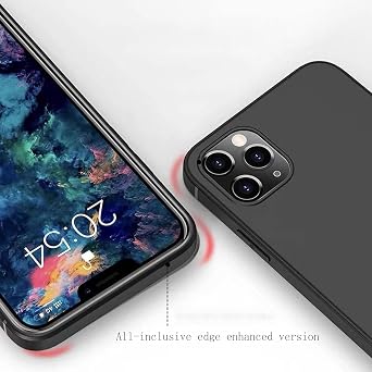 Phone Case for Samsung Galaxy M35 5G (6.6), with 2 x Tempered Glass Screen Protector, Ultra-Thin Black Soft TPU Bumper Anti-Scratch Shock-Proof Case for Samsung Galaxy M35 5G - WM85