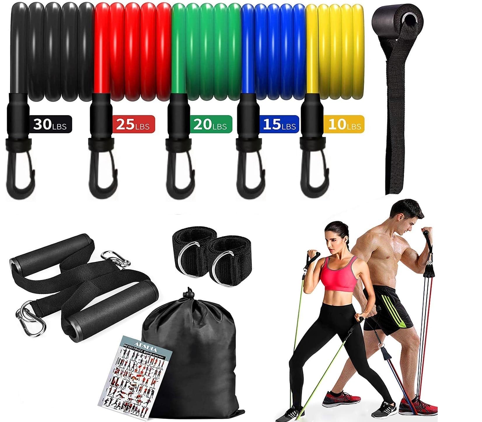 TARAVEE Resistance Bands, Exercise Bands，Resistance Bands for Working Out, Work Out Bands with Handles for Men and Women Fitness, Strength Training Home Gym Equipment (B0DH3Y7ZLB) Amazon Price History, Amazon Price Tracker