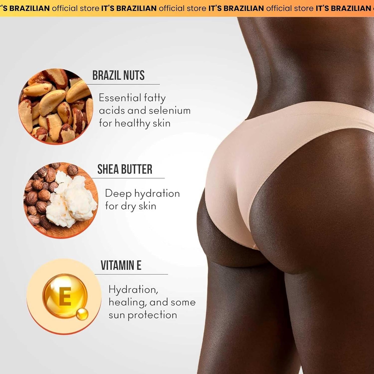 Brazilian Body Firming Cream | Advanced Formula for Lifting, Tightening & Smoothing... - Image 3
