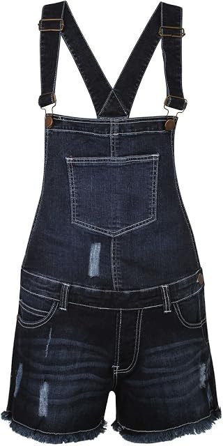 True Face Branded Ladies Stretchable Dungaree Shorts Braces Hot Pants One Piece Women Playsuit