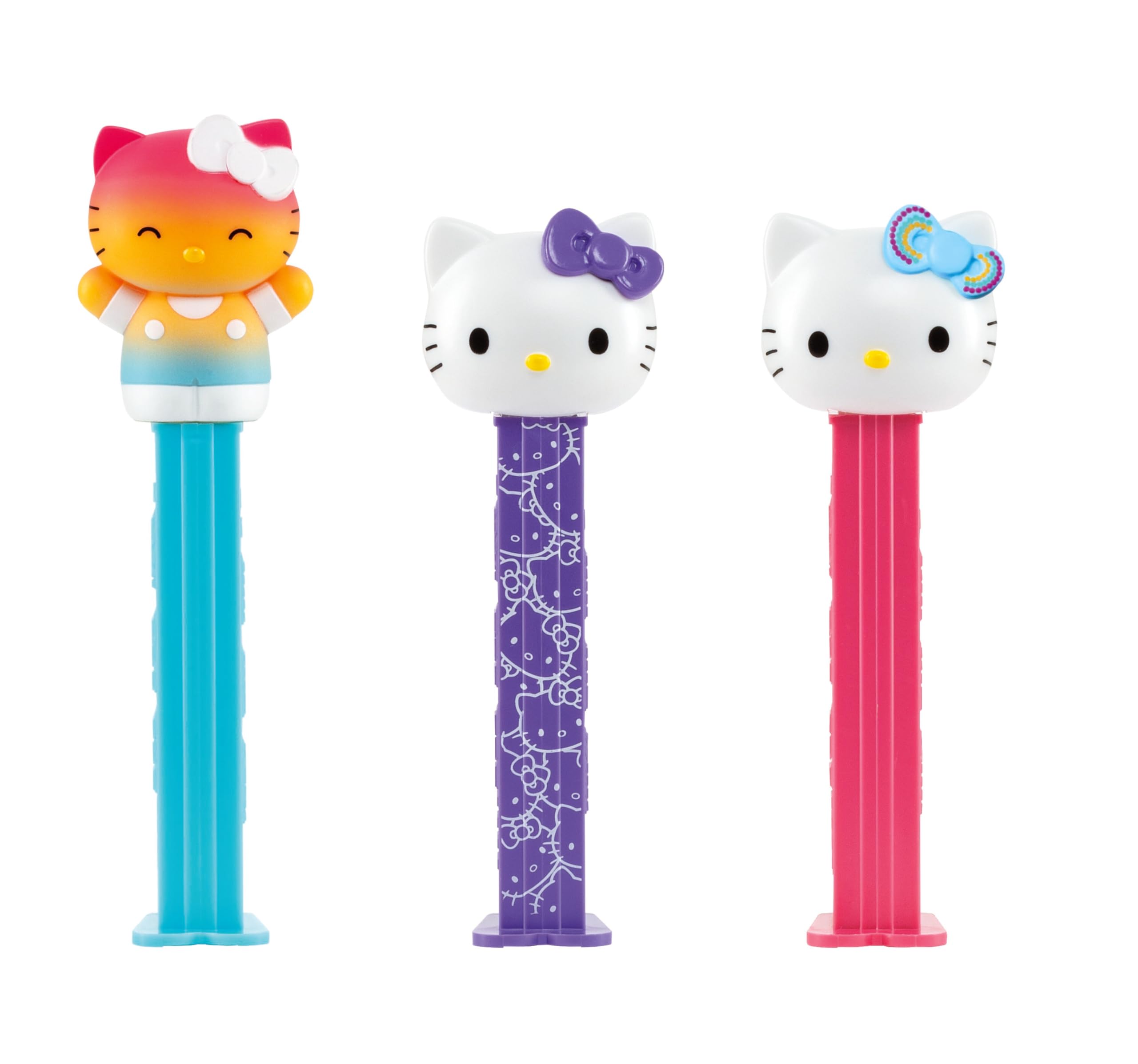 PEZ Hello Kitty Character Sweet Dispenser, Retro Vegan Gift Candy, 2 x 8.5 g Refills (Pack of 12)