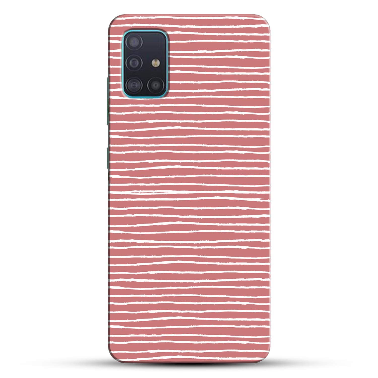 COLORflow Samsung A51 Back Cover Beautiful RED and White Stripes