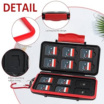 SmallRig SD Card Holder Memory Card Storage Case 8 Slots For 2 SD Cards