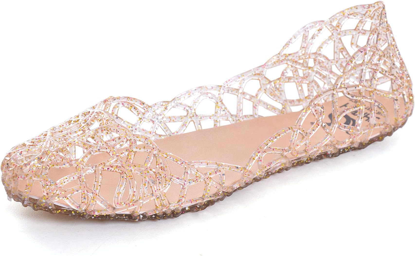 Dear Time Women Flat Heel Summer Beach Jelly Shoes