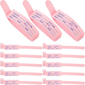 100pcs Identification Wristbands Soft Lightweight and Comfortable Id Bands for Patient Recognition Easy to Use Settings