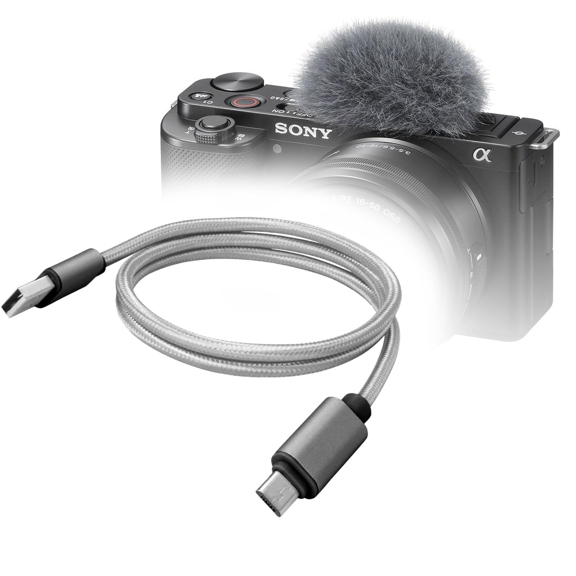 Amazon.com: BoxWave Cable Compatible with Sony ZV-E10 - Micro USB