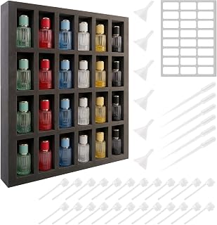 ptlsy Empty 30ml Glass Refillable Travel Perfume Spray Bottle Set, 24 Pack