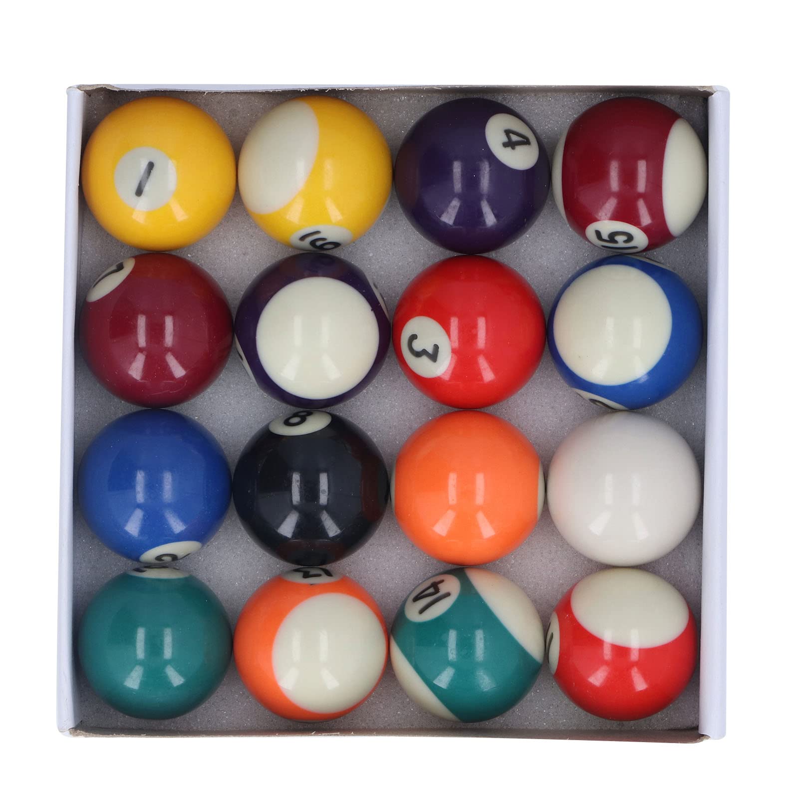 Mini Billiard Balls 1.5 Inch Resin Multipurpose Lightweight Pool Table Balls for Game Rooms