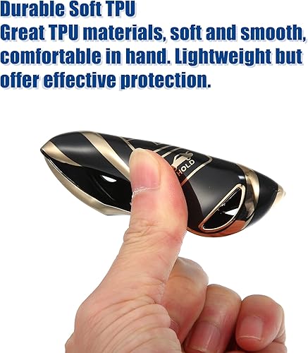 Miniatura 5 de ACROPIX Funda de TPU para llavero de entrada sin llave de 3 botones para Mazda 2 3 6 CX3 CX4 CX5 CX7 CX9 Atenza Axela MX5 Miata - Paquete de 1 negro