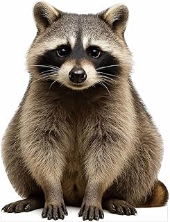 Raccoon Cardboard Cutout 2 Feet – Life-Size Realistic Animal Standee for Parties, Events & Classroom Displays