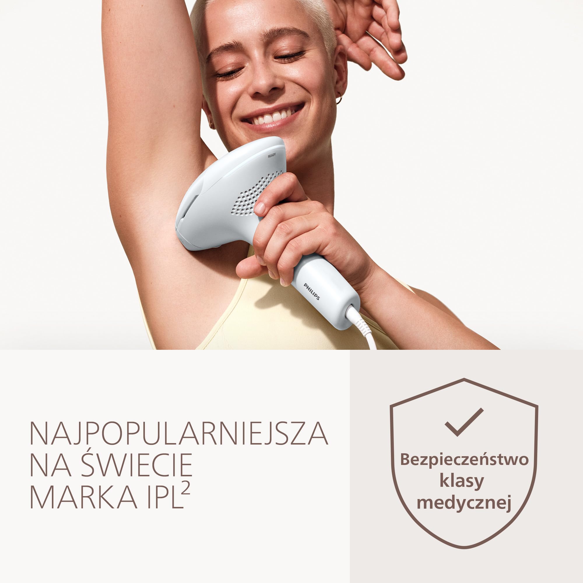 Philips Lumea 9900 Pro IPL – urządzenie do depilacji światłem: długotrwałe efekty, łatwość domowego użytkowania, bezpieczeństwo klasy medycznej, 3 nasadki: ciało, twarz i miejsca wrażliwe, BRC331/00