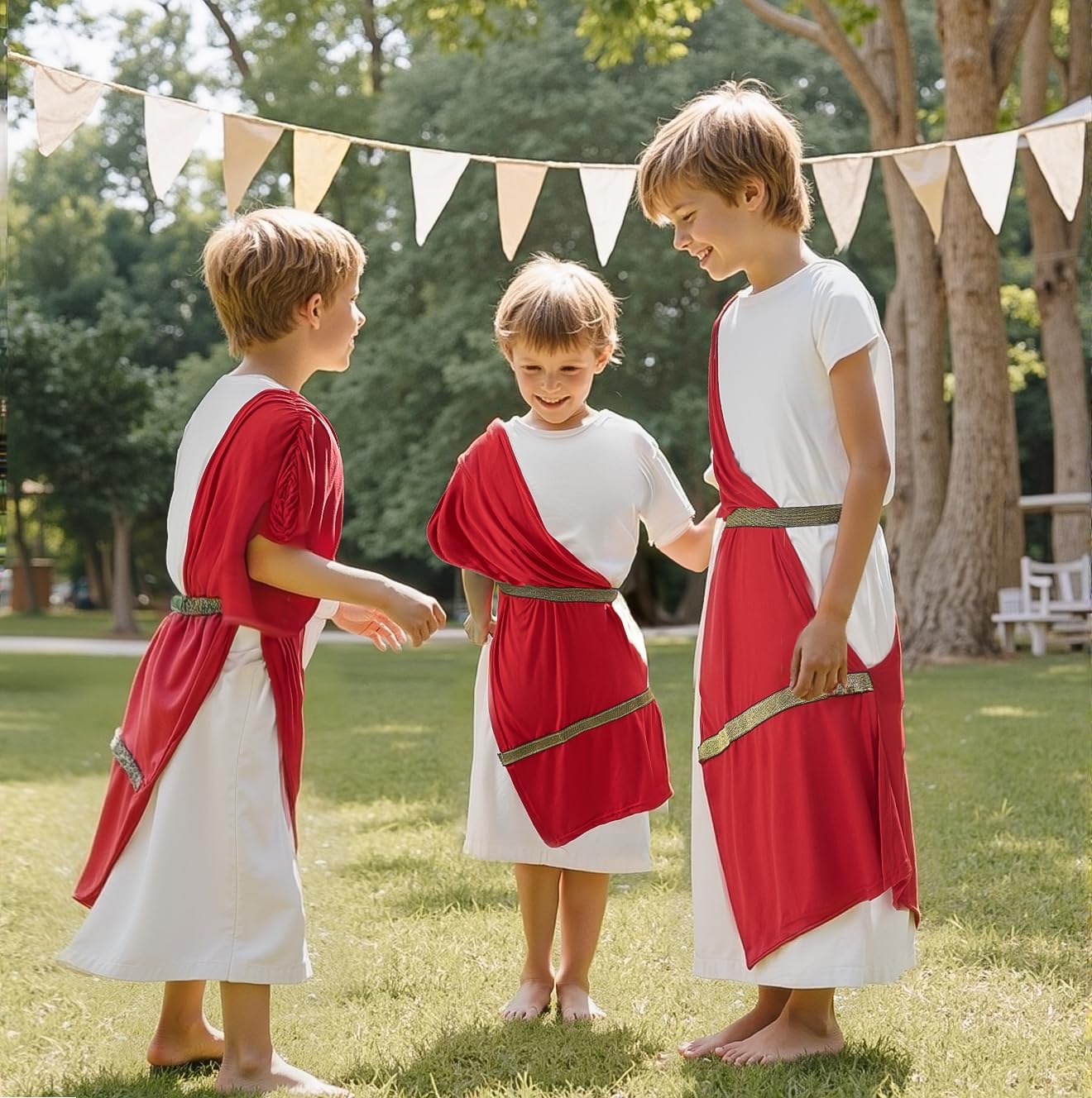 Boys Toga Costume Kids Greek God Roman Party Children's Cosplay - Image 2