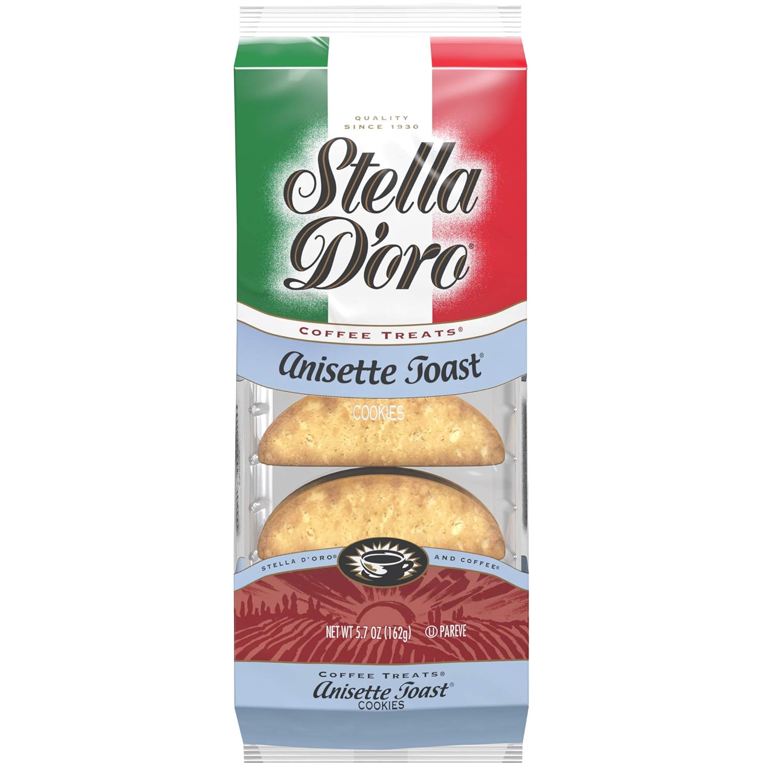 Stella D'Oro Toast, Anisette, 5.7-Ounce Packages (Pack of 12)