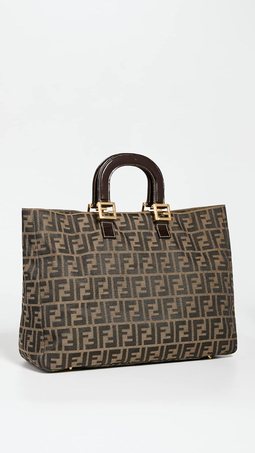 Vista 3 de FENDI Women's Pre-Loved Ff Top Handle Tote Zucca